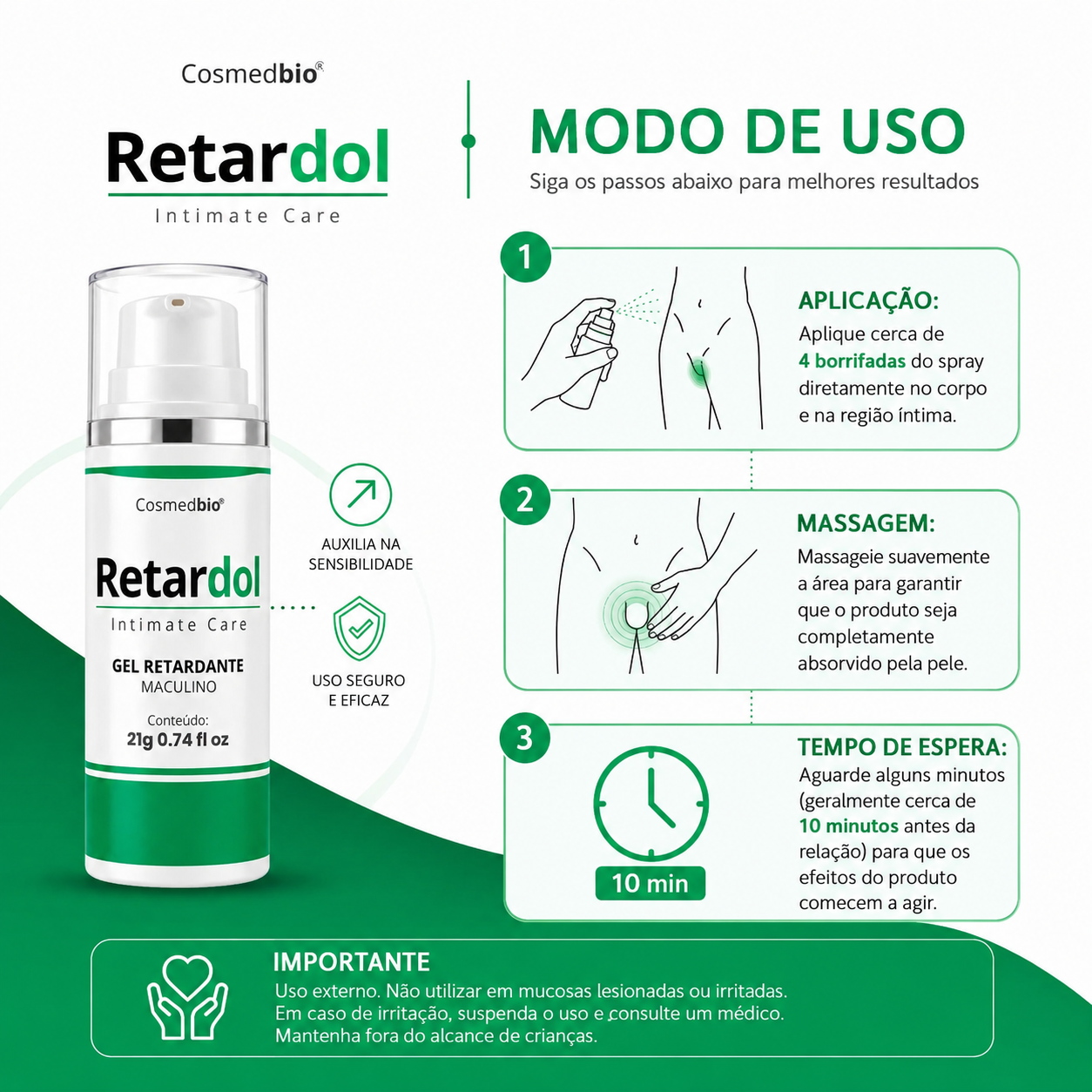 Gel Retardol Cosmedbio 21g