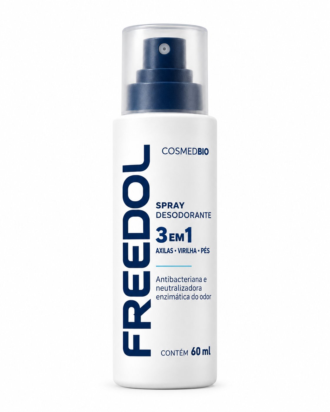 Freedol 3 Em 1 Spray Desodorante Antibacteriano 60ml